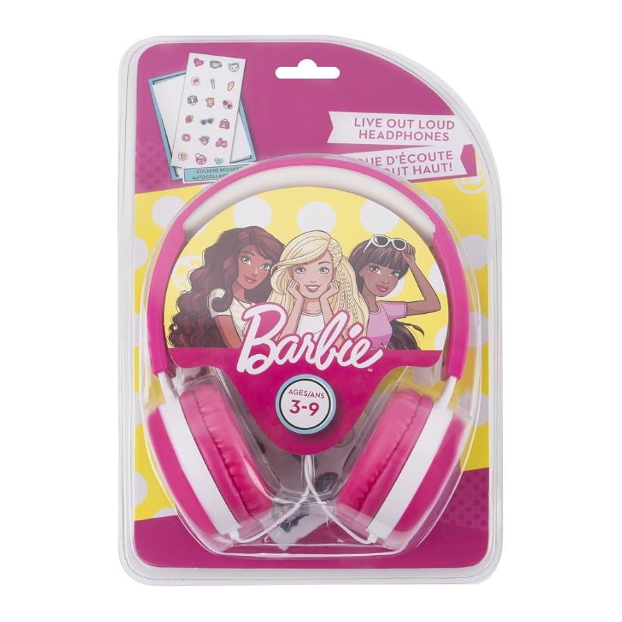 リラクゼーショングッズ hi Amazon.com: Barbie Kids Safe Over The Ear Headphones HP2